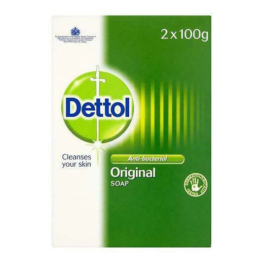 Dettol antibacterial original soap 2 x 100g twin pack - case of 6