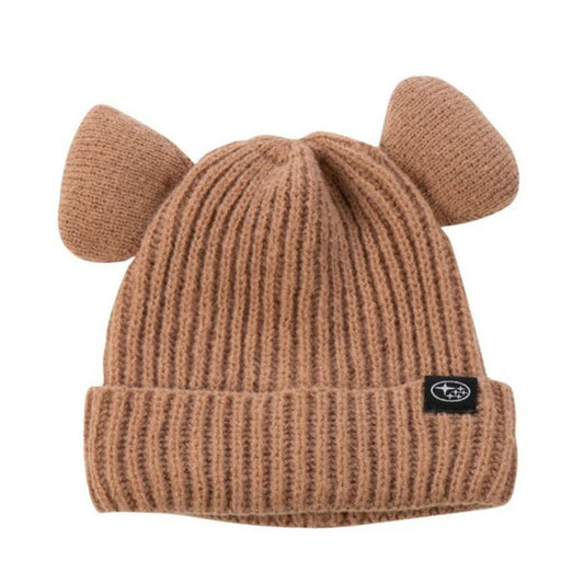 Children's happy bear beanie